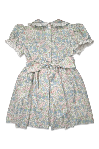 Short Sleeve Smocked Day Dress - Lynwood Floral