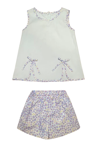 Paige Play Set - Red White and Bloom Floral