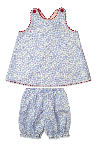 Lucy Sun Set - Red White and Bloom Floral