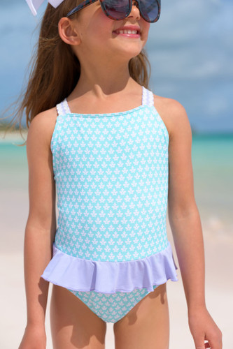 Taylor Bay Bathing Suit - Dunmore Doo-Dad/Lauderdale Lavender