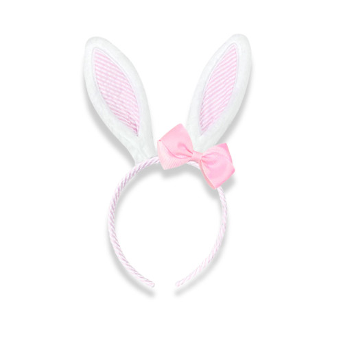 Seersucker Bunny Ears - Pink