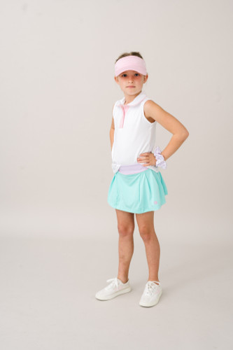 Gabby Tank - Pure Coconut, Cotton Candy Pink