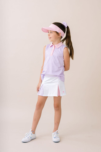 Courtney Skort - Pure Coconut, Cotton Candy Pink, Petal Purple