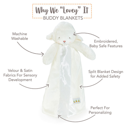 Simple Kiddo Lamb Buddy Blanket