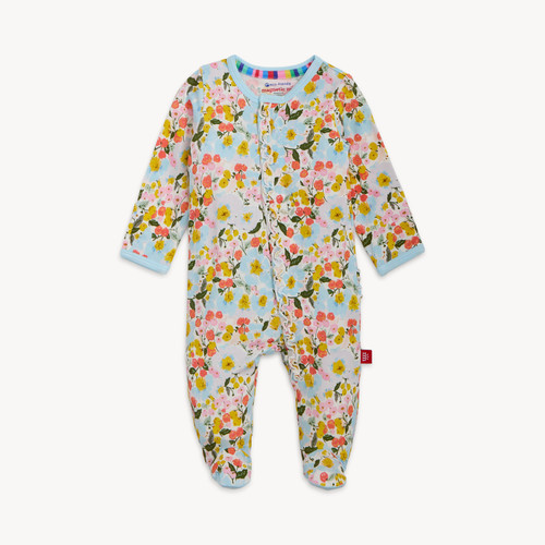 Seraphina Modal Magnetic Footie with Ruffle
