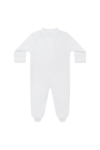 Milano Baby Footie - Pink Picot Trim