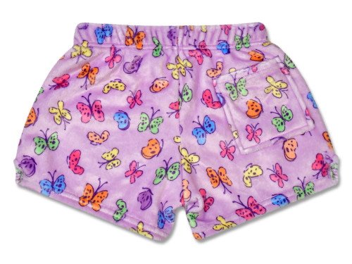 Bright Butterflies Plush Shorts
