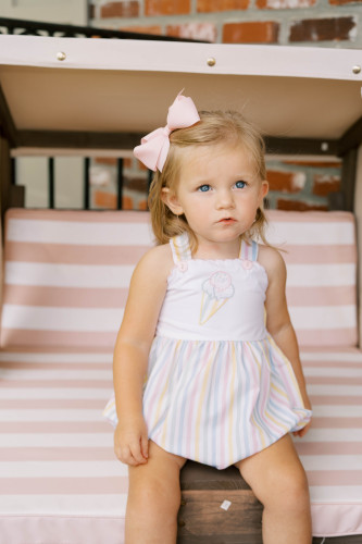 Lynn Bubble - Sorbet Stripe with Ice Cream Cone