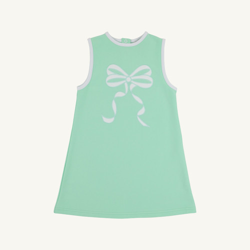Sleeveless Elizas Applique Dress - Grace Bay Green/Worth Ave White/Sea Island Seafoam