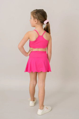 Zoe Scallop Skort - Power Pink