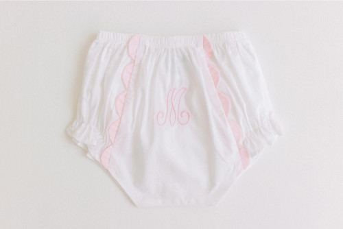 Diaper Cover - Pink Scallops