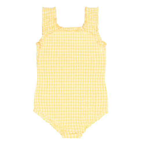 Girls Soleil Gingham Scoop Neck One Piece