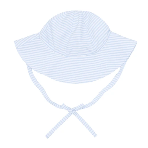 Powder Blue Stripe Sun Hat