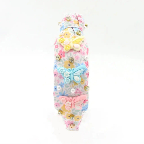 Flowers and Butterflies Headband