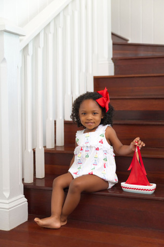 Babs Bubble Pima - Set Sail/Worth Ave White