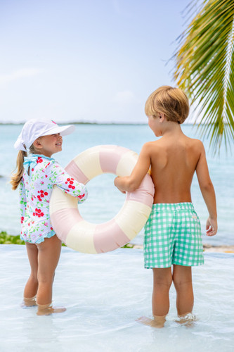 Tortola Swim Trunks - Gibson Island Green/Worth Ave White