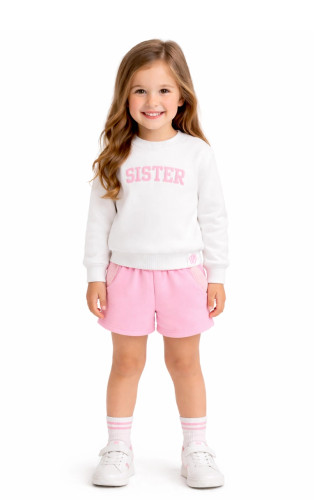 Pink Seersucker Pocket Shorts