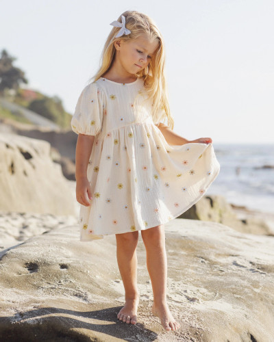 Marley Dress - Embroidered Daisies