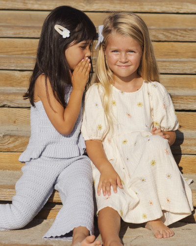 Marley Dress - Embroidered Daisies