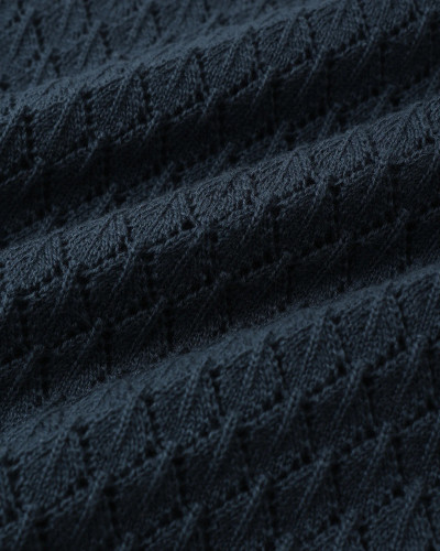 Crochet Tank Mini Dress - Navy