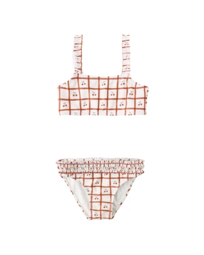 Rouched Bikini - Cherry Check