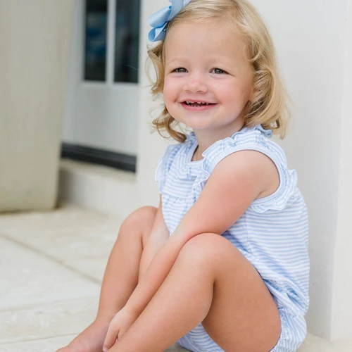Rosie Bubble - Light Blue Stripe