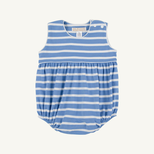 Bartlett Bubble Pima - Barbados Blue Stripe/Worth Ave White