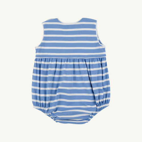 Bartlett Bubble Pima - Barbados Blue Stripe/Worth Ave White