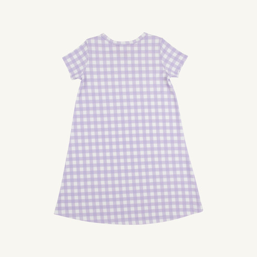 Polly Play Dress Short Sleeve - Lauderdale Lavender Gingham