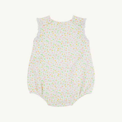 Brooksy Bubble Heavy Weight Knit - Citrus Style/Worth Ave White