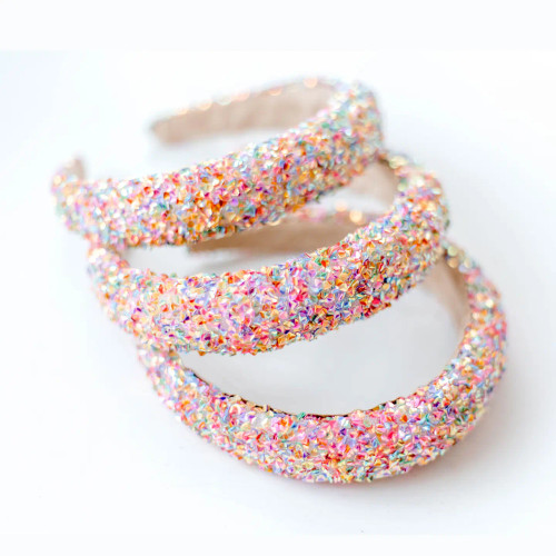 Beaded Headband - Pretty in Pink