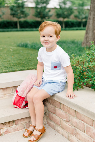 Apple Blossom Short Blue Boy Shorts