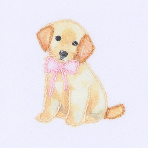 Sweet Golden Ruffle Footie - Pink