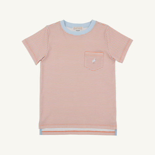 Carter Crewneck - Seashore Sherbet and Buckhead Blue Stripe/Multicolor