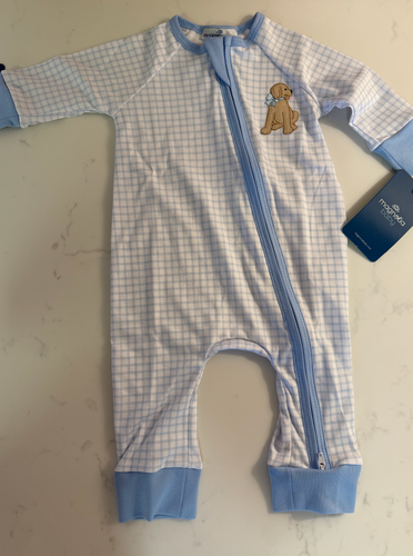 Puppy Playtime Playsuit - Blue