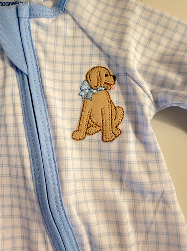 Puppy Playtime Playsuit - Blue