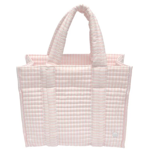 Quilted Mini Go Go Tote - Pimlico Stripe Pink