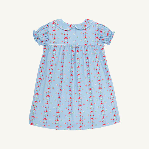 Holly Day Dress Normal Weight Pima - First Day Flowers/Worth Ave White/Richmond Red
