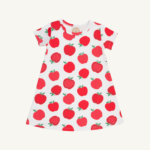 Polly Play Dress Short Sleeve Heavy Weight - Ardsley Park Apple
