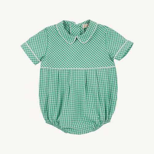 Bradford Bubble - Gibson Island Green Mini Gingham/Worth Ave White