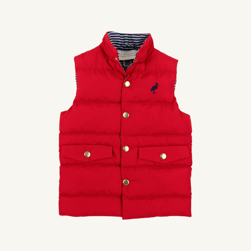Vaughn Vest - Richmond Red/Nantucket Navy Stripe