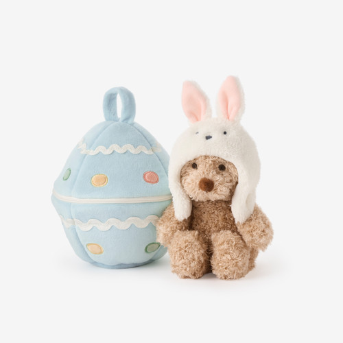 Easter Egg Bear with Bunny Hat