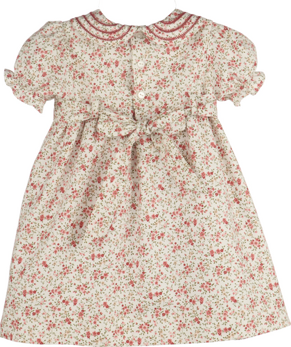 Fallen Leaves Wreath Dress - Pink