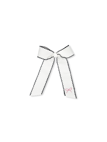 Lola Long Bow - Navy Bow