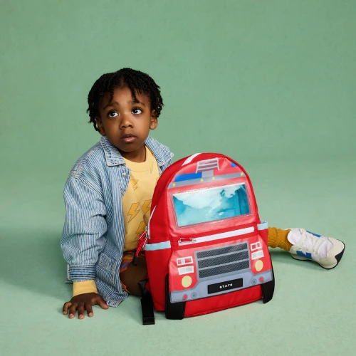 Kane Mini Backpack - Firetruck