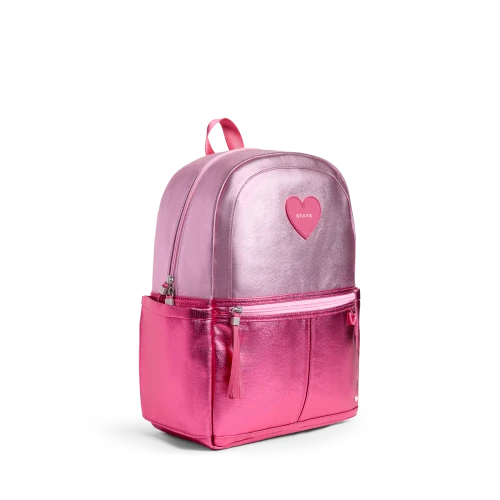 Kane Backpack - Metallic Pink/Hot Pink Colorblock