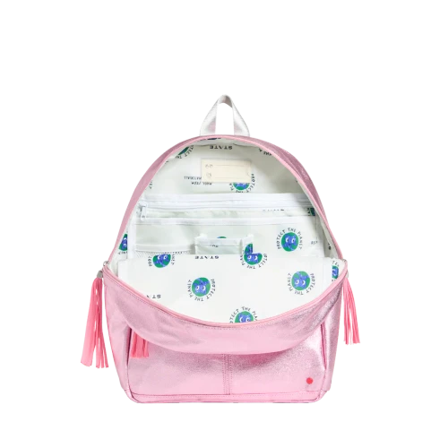 Kane Backpack - Metallic Pink/Hot Pink Colorblock