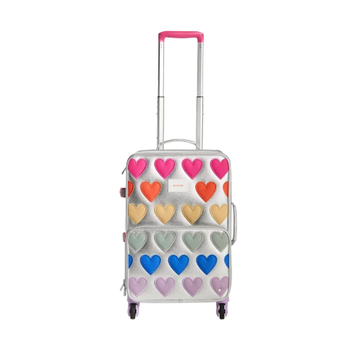 Logan Carry-On Suitcase - Patchwork Hearts