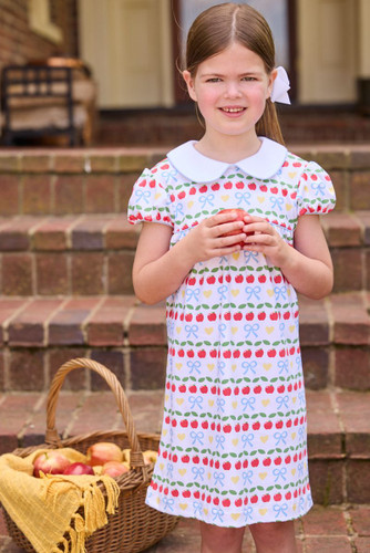 Short Sleeve Evelyn Dress - Apples Days