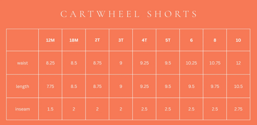 Cartwheel Shorts - Orange